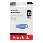 USB flash memorija SanDisk Ultra Curve USB 3.2 64GB Blue (SDCZ550-064G-G46NB) slika 3