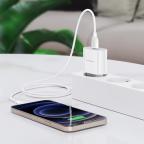 Kucni punjac Comicell Superior CO-DC23 Fast PD 20W 3A Type C na Lightning beli slika 5