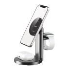 Punjac bezicni magnetni 3in1 za iphone i Apple smart watch Moxom MX-HC119 crni cena 10000 din slika