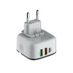 Kucni punjac LDNIO A3513Q 2xUSB + PD 32W Type C na Type C belo-crni slika 2