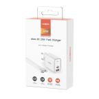 Kucni punjac Moxom MX-HC91 PD+USB 33W Type-C na lightning beli slika 2