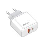 Kucni punjac LDNIO A2526C Fast 3A/45W PD+QC3.0 Type C-Type C beli cena 5000 din slika
