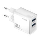Kucni punjac Moxom MX-HC130 2.4A 2xUSB Type C beli cena 1500 din slika