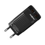 Kucni punjac Moxom MX-HC128 2.4A 2xUSB Lightning crni cena 1500 din slika