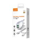 Kucni punjac LDNIO A2218 2xUSB 2.4A 12W Lightning beli slika 3
