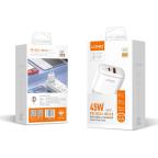 Kucni punjac LDNIO A2526C Fast 3A/45W PD QC3.0 Type-C beli slika 3