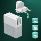 Kucni punjac LDNIO A2620C 65W Type-C na Type-C beli slika 5