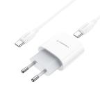 Kucni punjac Comicell Superior CO-DC55 Fast PD 20W 3A Type-C na Type-C beli cena 2000 din slika