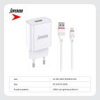 Kucni punjac Superior SU-P100 10.5W 2.1A Lightning beli slika 4