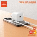 Kucni punjac Moxom MX-HC164 PD 20W Type-C na Lightning beli slika 5