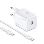 Kucni punjac Moxom MX-HC164 PD 20W Type-C na Type-C beli cena 2000 din slika