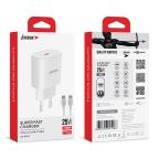 Kucni punjac Superior CO-DC24 Fast PD 25W 3A Type C na Type C beli slika 3