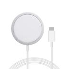 Bezicni punjac (WiFi) Magnetic connection 15W sa Type C kablom beli model 1 cena 4000 din slika