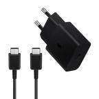 Samsung Kucni punjac PD 15W + Type C kabal crni EP-T1510-XBE FULL ORG slika 2