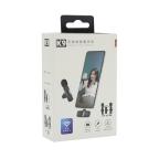 Mikrofon bluetooth K9 2u1 Type-C Lightning crni slika 2