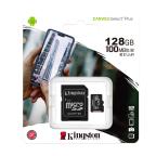 Memorijska kartica Kingston Select Plus Micro SD 128GB Class 10 UHS U1 100MB/s sa adapterom cena 6000 din slika