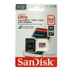 Memorijska kartica SanDisk SDHC 64GB Ultra Micro SD 140MB/s Class 10 sa adapterom (SDSQUAB-064G-GN6MA) slika 2
