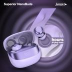 Slusalice bluetooth Superior NanoBuds ljubicaste slika 3