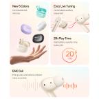 Slusalice bluetooth AWEI T90 ENC bele slika 2