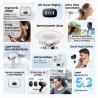 Slusalice Bluetooth Blackview AirBuds 8 Type C crne slika 5