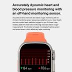Pametni Sat Smart Watch DT8 Ultra narandzasti (silikonska narukvica) slika 6