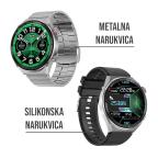 Pametni Sat Smart Watch DT3 Mate silver (metalna i silikonska narukvica) slika 2