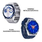Pametni Sat Smart Watch DT Ultramate plavi (srebrna metalna i plava silikonska narukvica) slika 7
