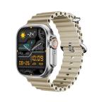Pametni Sat Smart watch KW900 ULTRA2 srebrni (silikonska narukvica) cena 4000 din slika
