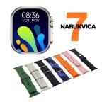 Pametni Sat Smart watch KW11 ULTRA2 srebrni (7 narukvica) cena 8000 din slika