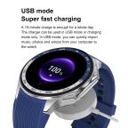 Pametni Sat Smart watch DT Watch X crni (crna silikonska i braon kozna narukvica) slika 5