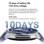 Pametni Sat Smart watch DT Watch X plavi (plava silikonska i braon kozna narukvica) slika 2