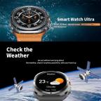 Pametni Sat Smart watch W7 Watch Ultra crni (crna silikonska narukvica) slika 6