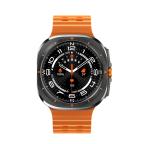 Pametni Sat Smart watch W7 Watch Ultra crni (narandzasta silikonska narukvica) slika 9