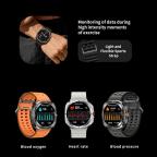 Pametni Sat Smart watch W7 Watch Ultra crni (narandzasta silikonska narukvica) slika 2