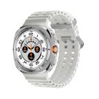 Pametni Sat Smart watch W7 Watch Ultra srebrni (bela silikonska narukvica) cena 10000 din slika