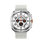 Pametni Sat Smart watch W7 Watch Ultra srebrni (bela silikonska narukvica) slika 9