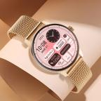 Pametni Sat Smart watch OD9 zlatni (zlatna metalna i pink silikonska narukvica) slika 5
