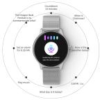 Pametni Sat Smart watch OD9 zlatni (zlatna metalna i pink silikonska narukvica) slika 3