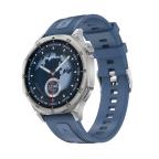 Pametni Sat Smart Watch DT5 sivi (plava silikonska i braon kozna narukvica) slika 1