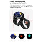 Pametni Sat Smart Watch DT5 sivi (plava silikonska i braon kozna narukvica) slika 5