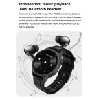 Pametni Sat Smart Watch DT5 sivi (plava silikonska i braon kozna narukvica) slika 3