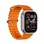 Pametni Sat Smart watch KW6 ULTRA 2 sivi (plava i narandzasta narukvica) cena 4000 din slika