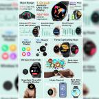 Pametni Sat Smart Watch Blackview X20 crni slika 5