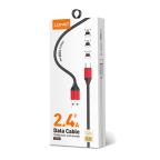USB data kabal LDNIO LS431 microUSB 1m crno-crveni slika 2