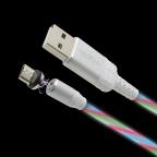 USB data kabal MOXOM Led flowing MX-CB67 micro beli slika 2