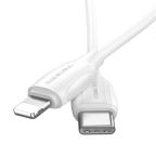 USB data kabal Comicell Superior CO-BX19 Fast 20W 3A Type C na Lightning 2m beli slika 3