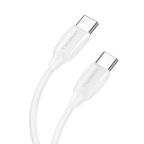 USB data kabal Superior CO-BX19 Fast 60W 3A Type C na Type C 1m beli slika 2