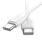 USB data kabal Superior CO-BX19 Fast 60W 3A Type C na Type C 1m beli slika 3