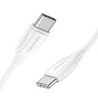 USB data kabal Superior CO-BX19 Fast 60W 3A Type C na Type C 1m beli slika 4