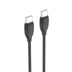 USB data kabal Comicell Superior CO-BX19 Fast 60W 3A Type C na Type C 1m crni cena 2000 din slika